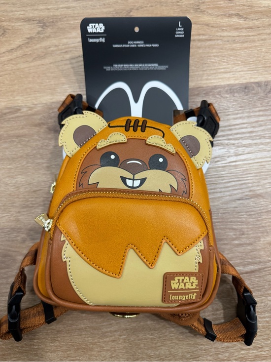 Loungefly Other - Loungefly Star Wars Ewok Mini Backpack in Brown and Tan- Dog Harness Size L